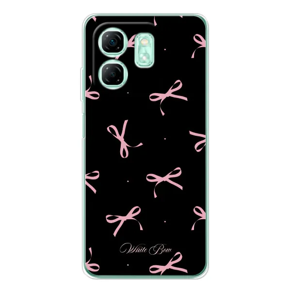 Чехол с принтом «Банты на черном» для Infinix Smart 10 HD Чехол с принтом «Банты на черном» для Infinix Smart 10 HD
