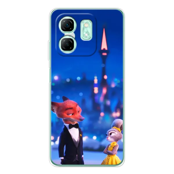 Чехол с принтом «Романтический вечер Зверополис» для Infinix Smart 10 HD