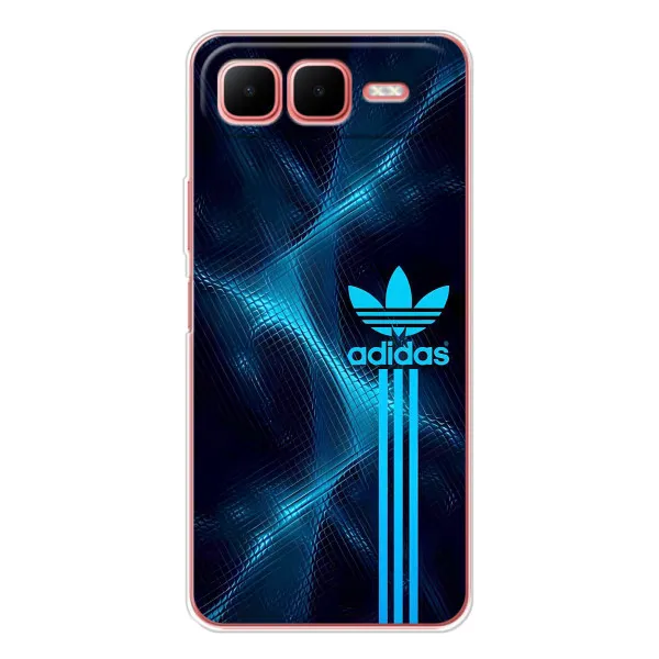 Чехол с принтом «Синий Адидас» для Infinix Smart 10 Plus
