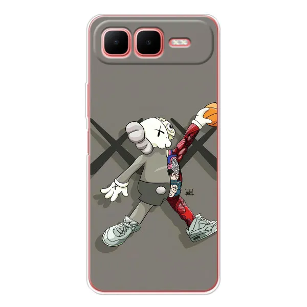 Чехол с принтом «Беарбрик Джордан» для Infinix Smart 10 Plus