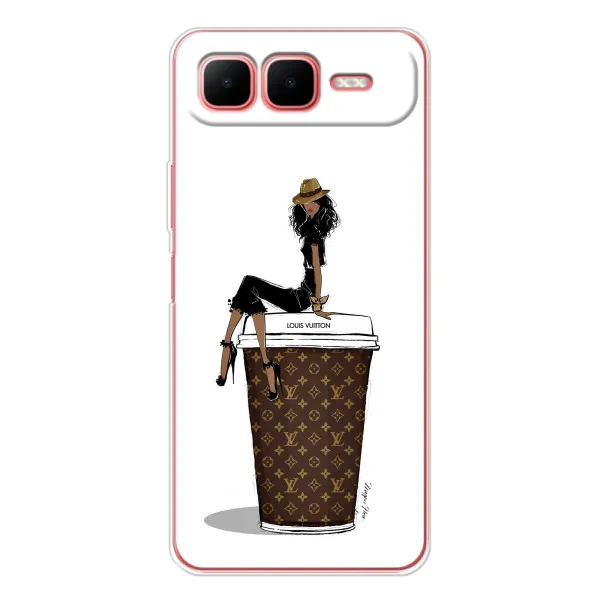Чехол с принтом «кофе LOUIS VUITTON» для Infinix Smart 10 Plus