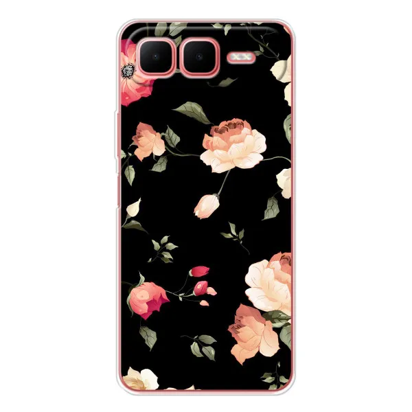 Чехол с принтом «Розочки» для Infinix Smart 10 Plus Чехол с принтом «Розочки» для Infinix Smart 10 Plus