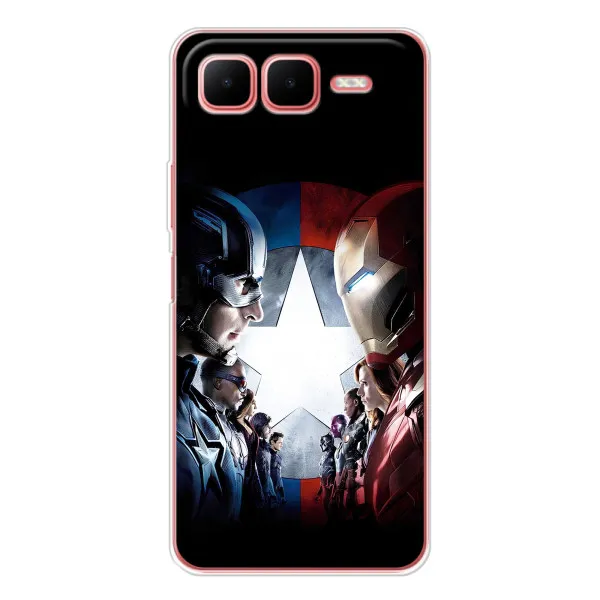 Чехол с принтом «Марвел стайл» для Infinix Smart 10 Plus