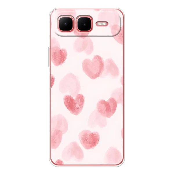 Чехол с принтом «Розовые сердечки» для Infinix Smart 10 Plus Чехол с принтом «Розовые сердечки» для Infinix Smart 10 Plus