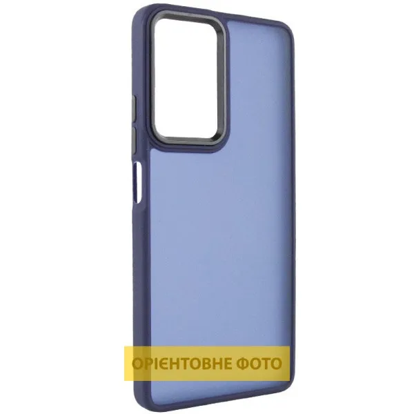 Чехол TPU+PC Lyon Frosted для Infinix Smart 10 — Темно-синий — фото 1