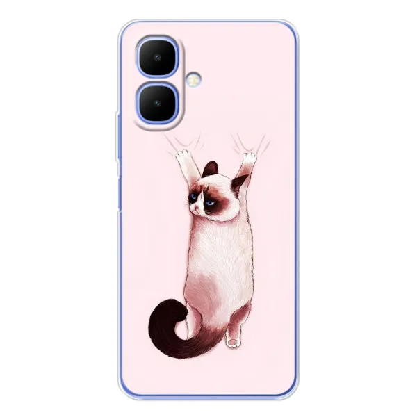 Чехол с принтом «Котик падает» для Infinix Smart 10 Чехол с принтом «Котик падает» для Infinix Smart 10