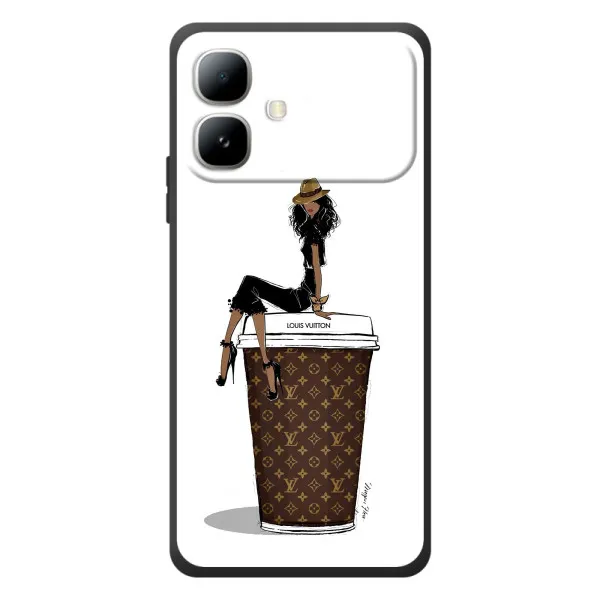 Чехол с принтом «кофе LOUIS VUITTON» для Infinix Smart 20