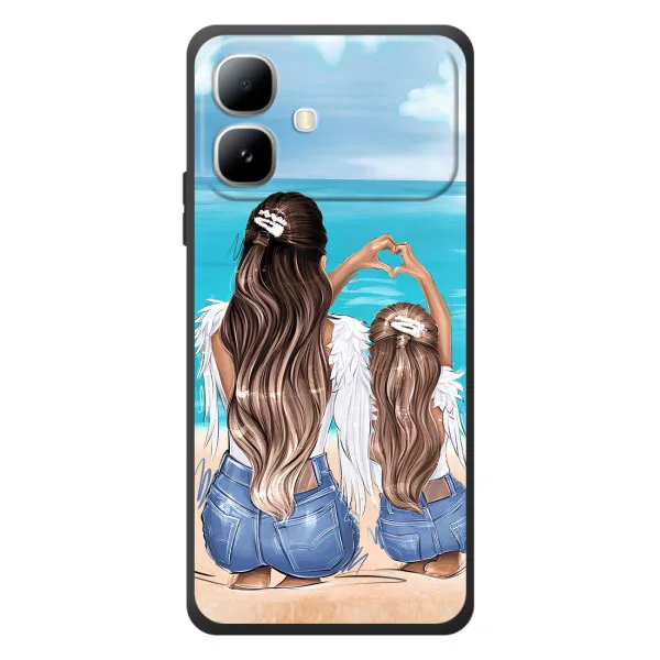 Чехол с принтом «Мама с доченькой» для Infinix Smart 20