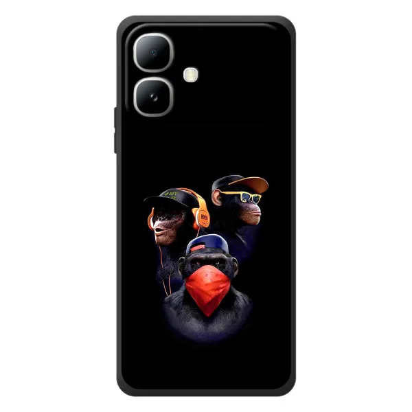 Чехол с принтом «Три обезьяны» для Infinix Smart 20 Чехол с принтом «Три обезьяны» для Infinix Smart 20