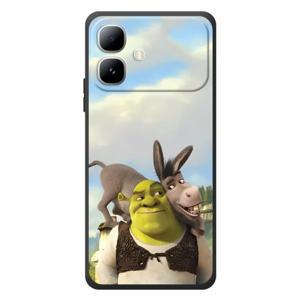 Чехол с принтом «Шрек и Осел» для Infinix Smart 20