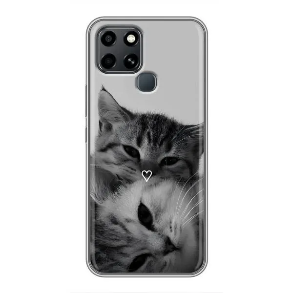 Чехол с принтом «Пара котов» для Infinix Smart 6