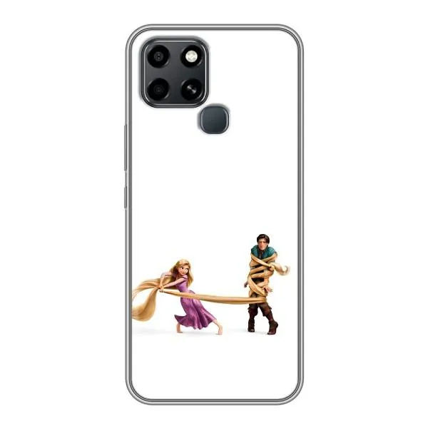 Чехол с принтом «Рапунцель и Флин» для Infinix Smart 6