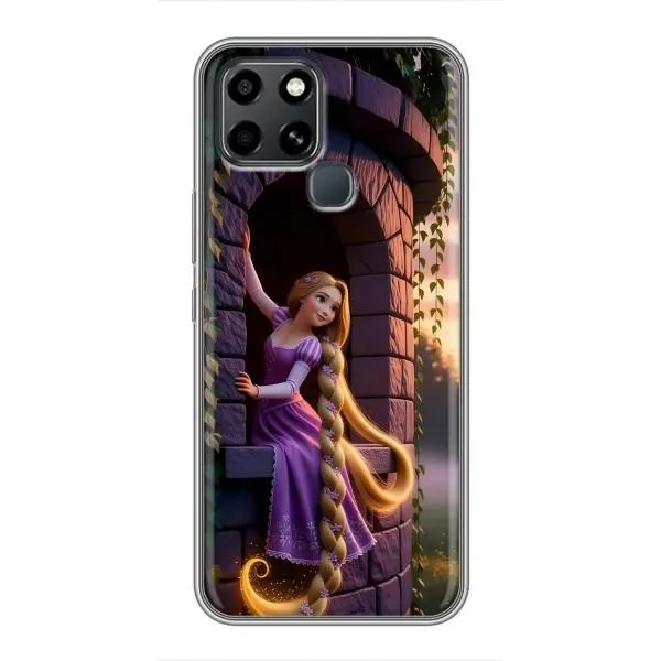 Чехол с принтом «Рапунцель на башне» для Infinix Smart 6