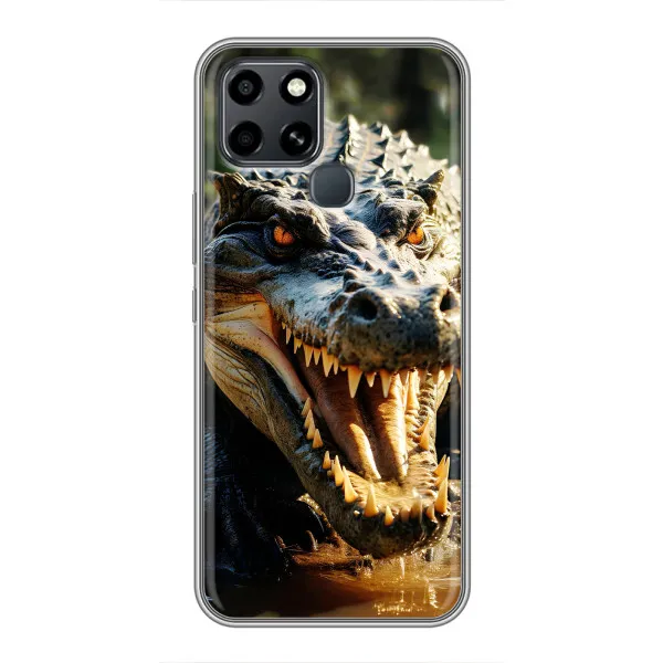 Чехол с принтом «Опасный крокодил» для Infinix Smart 6