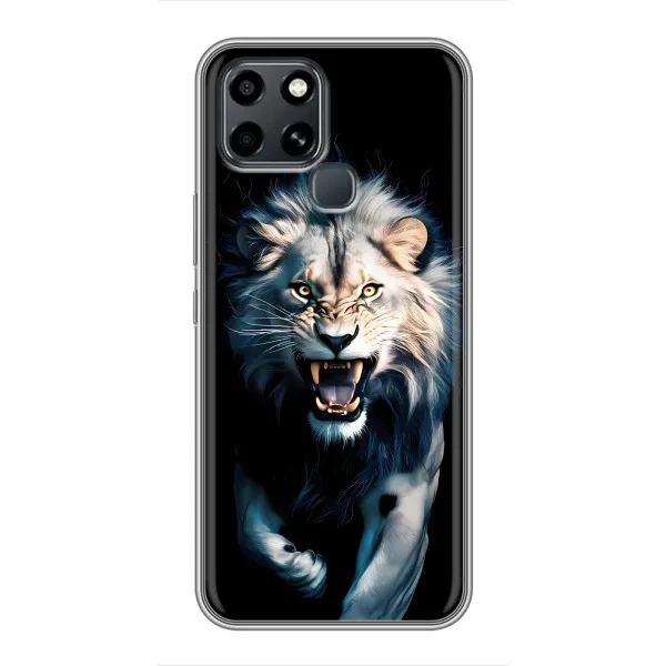 Чехол с принтом «Лев в темноте» для Infinix Smart 6