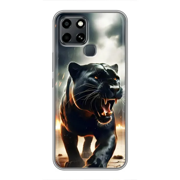 Чехол с принтом «Черная пантера» для Infinix Smart 6