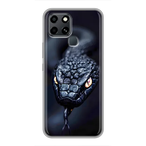 Чехол с принтом «Черная змея» для Infinix Smart 6