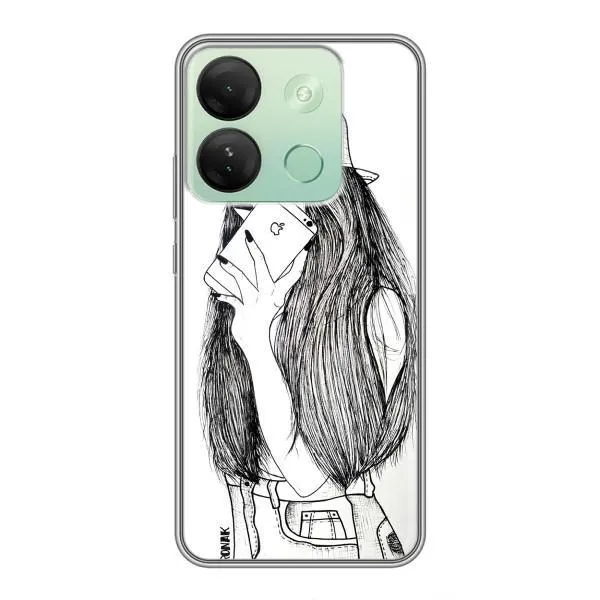 Чохол з принтом «Фото дівчини» для Infinix Smart 7 HD