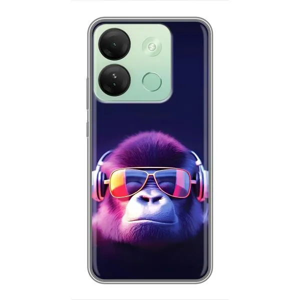 Чехол с принтом «Стильная обезьяна» для Infinix Smart 7 HD