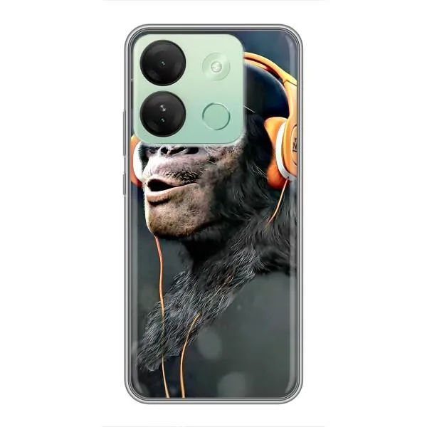 Чехол с принтом «В наушниках» для Infinix Smart 7 HD