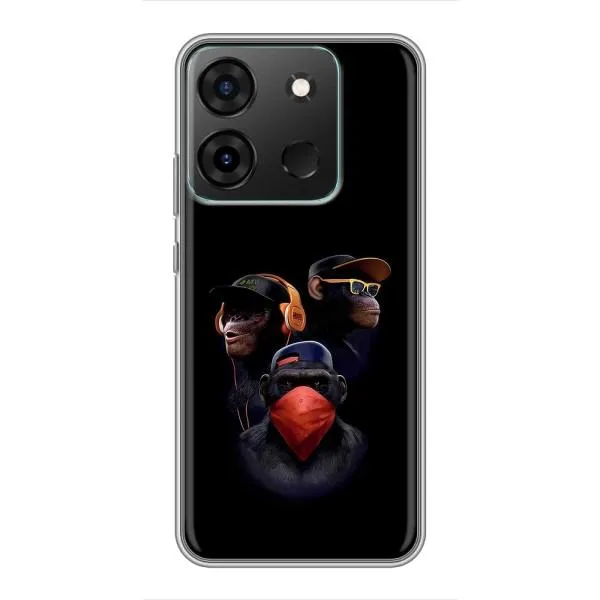 Чехол с принтом «Три обезьяны» для Infinix Smart 7