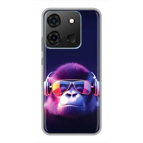 Чехол с принтом «Стильная обезьяна» для Infinix Smart 7
