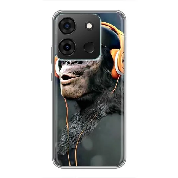 Чехол с принтом «В наушниках» для Infinix Smart 7