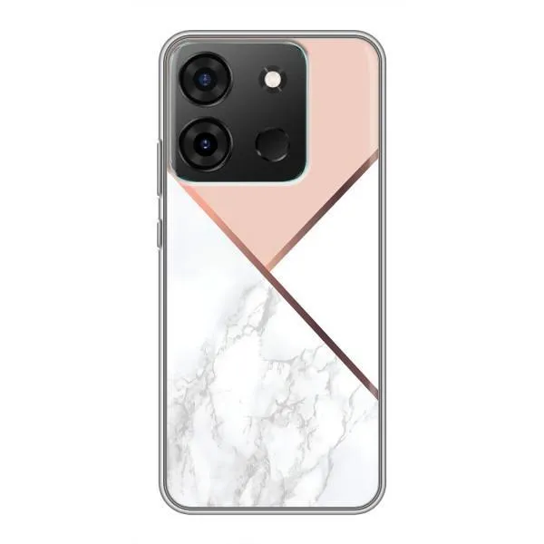 Чехол с принтом «Тройной мрамор» для Infinix Smart 7