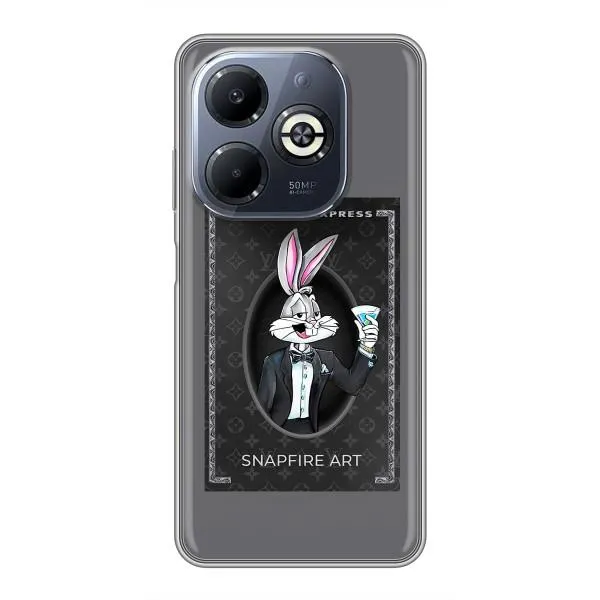 Чехол с принтом «Бакс Бани LV» для Infinix Smart 8 Plus Чехол с принтом «Бакс Бани LV» для Infinix Smart 8 Plus