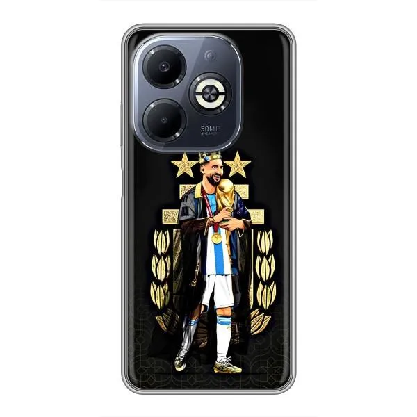 Чехол с принтом «Месси Король» для Infinix Smart 8 Plus
