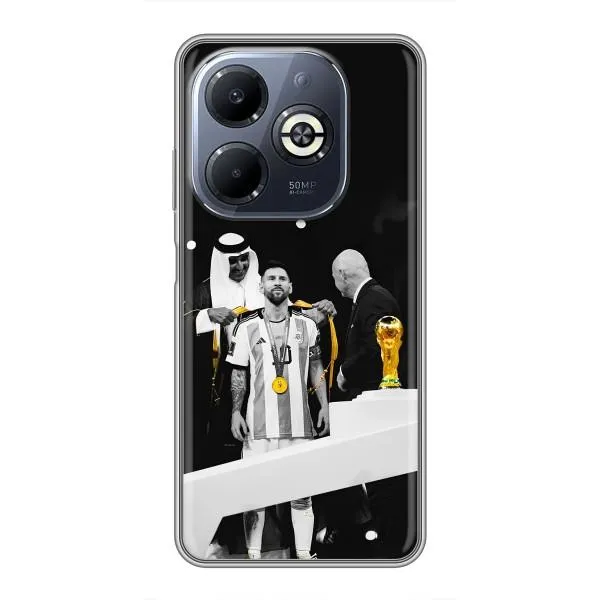Чехол с принтом «Месси в накидке» для Infinix Smart 8 Plus