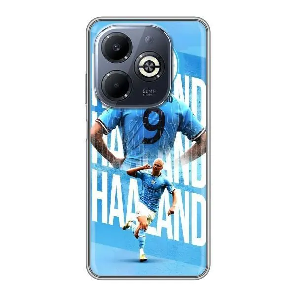 Чохол з принтом «Erling Haaland» для Infinix Smart 8 Plus Чохол з принтом «Erling Haaland» для Infinix Smart 8 Plus