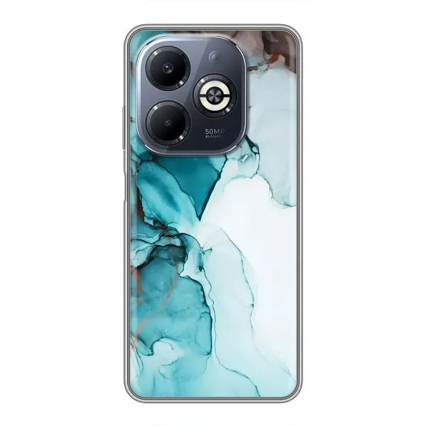 Чохол з принтом «Бірюзовий мрамор» для Infinix Smart 8 Plus Чохол з принтом «Бірюзовий мрамор» для Infinix Smart 8 Plus