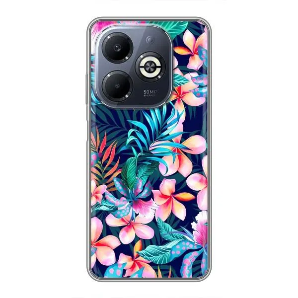 Чохол з принтом «Мальовничі квіти» для Infinix Smart 8 Plus Чохол з принтом «Мальовничі квіти» для Infinix Smart 8 Plus
