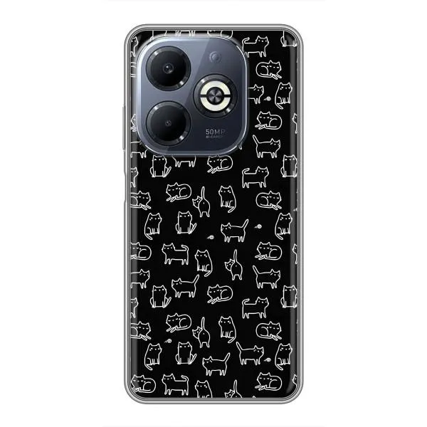 Чехол с принтом «Меленькие котики» для Infinix Smart 8 Plus