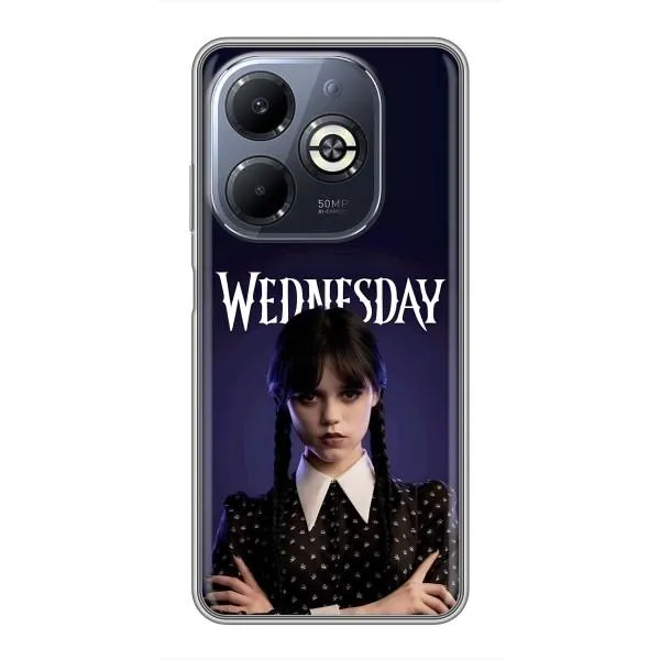 Чехол с принтом «Wednesday» для Infinix Smart 8 Plus