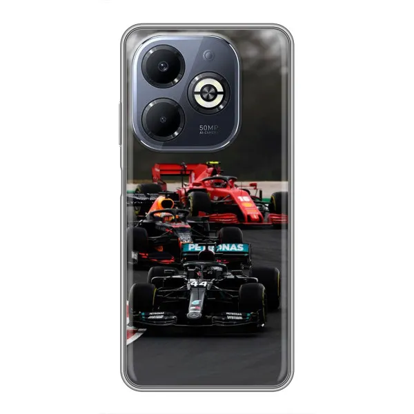 Чехол с принтом «Гонка Формула 1» для Infinix Smart 8 Plus Чехол с принтом «Гонка Формула 1» для Infinix Smart 8 Plus