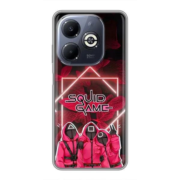 Чехол с принтом «Охранники Игра кальмара» для Infinix Smart 8 Plus Чехол с принтом «Охранники Игра кальмара» для Infinix Smart 8 Plus