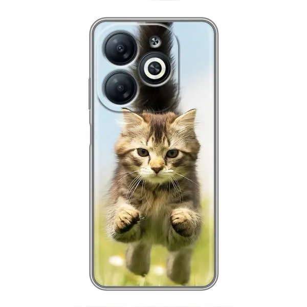 Чехол с принтом «Прыжок кота» для Infinix Smart 8