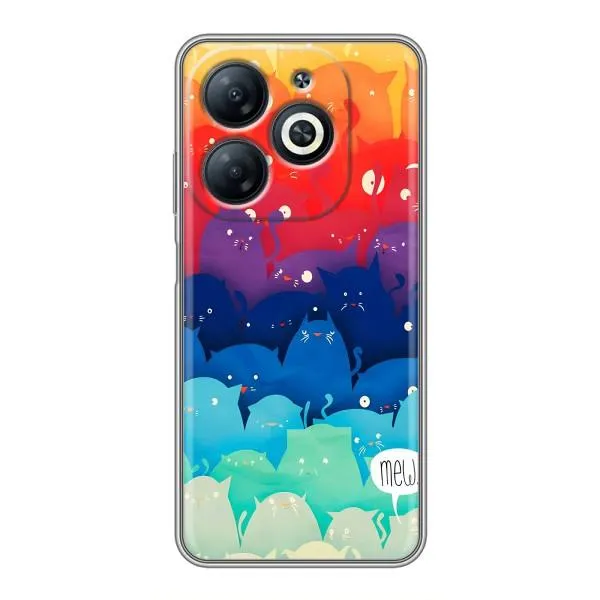Чехол с принтом «Mew» для Infinix Smart 8