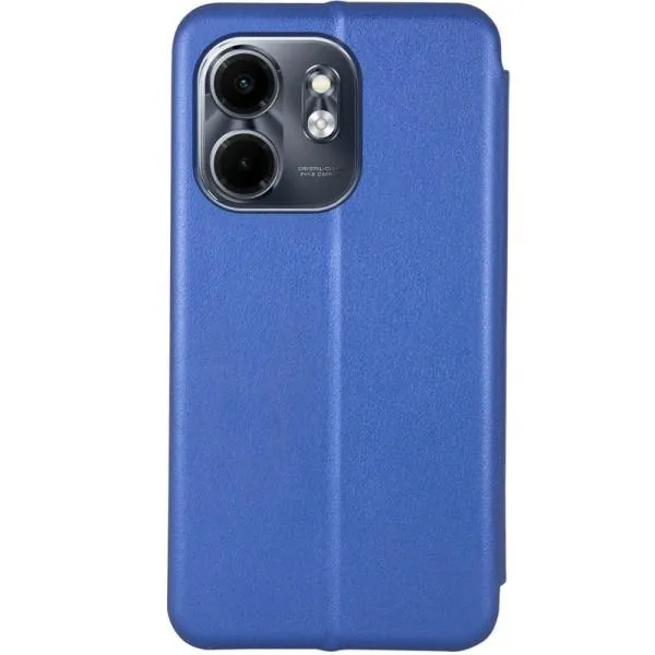 Кожаный чехол-книжка Classy для Infinix Smart 9 4G / Hot 50i — Синий — фото 3 Кожаный чехол-книжка Classy для Infinix Smart 9 4G / Hot 50i — Синий — фото 3