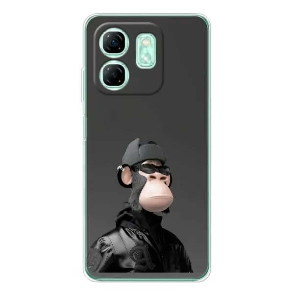 Чохол з принтом «стильна мавпа NFT» для Infinix Smart 9