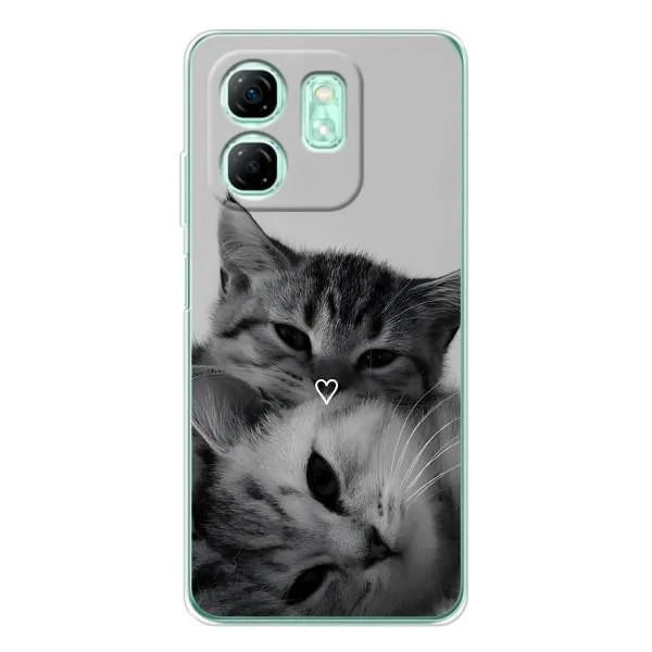 Чехол с принтом «Пара котов» для Infinix Smart 9