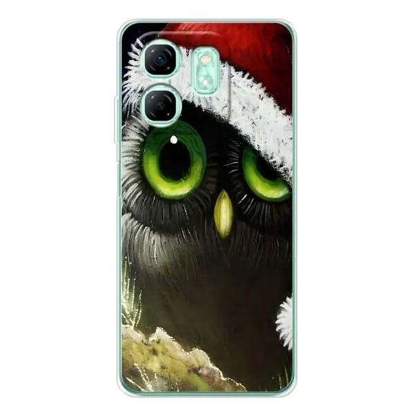 Чехол с принтом «Новогодняя Сова» для Infinix Smart 9