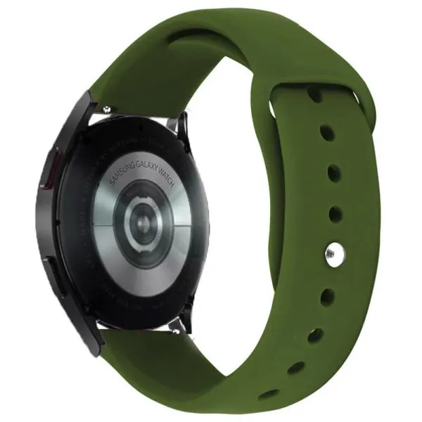Силиконовый ремешок Sport для Smart Watch 22mm — Зеленый — фото 2