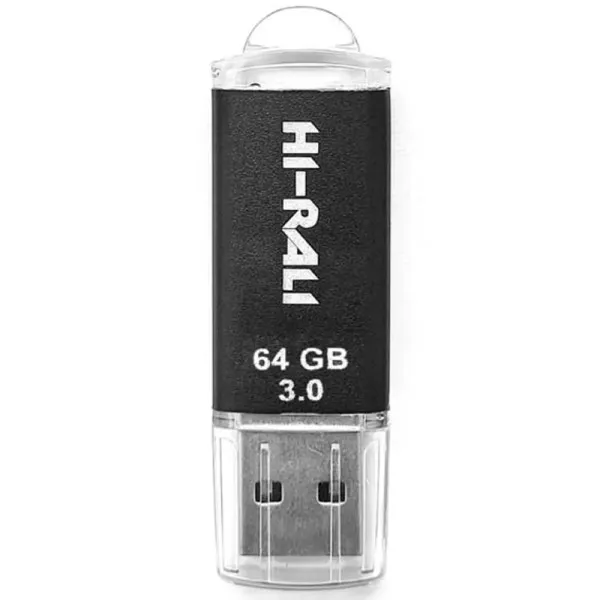 Флеш-накопитель Hi-Rali Rocket Series USB 3.0 — 64GB — Черный — фото 1