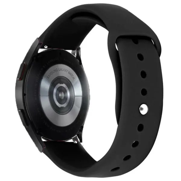 Силіконовий ремінець Sport для Smart Watch 20mm — Чорний