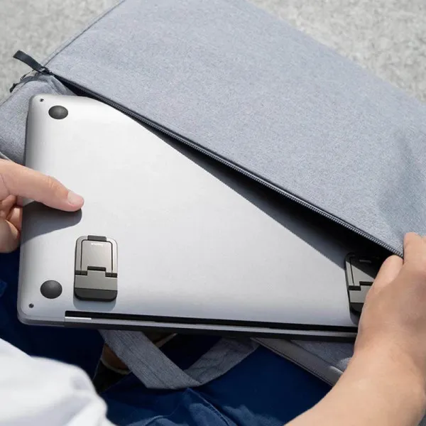 Подставка для ноутбука Baseus Slim Laptop Kickstand (2шт) (LUZC00001) — Серый — фото 5 Подставка для ноутбука Baseus Slim Laptop Kickstand (2шт) (LUZC00001) — Серый — фото 5