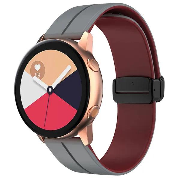 Силиконовый ремешок Classy для Smart Watch 20mm — Серый — фото 3