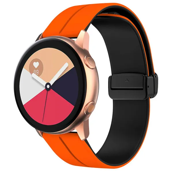 Силиконовый ремешок Classy для Smart Watch 20mm — Оранжевый — фото 1